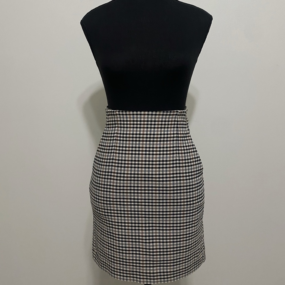 Mini Plaid Skirt